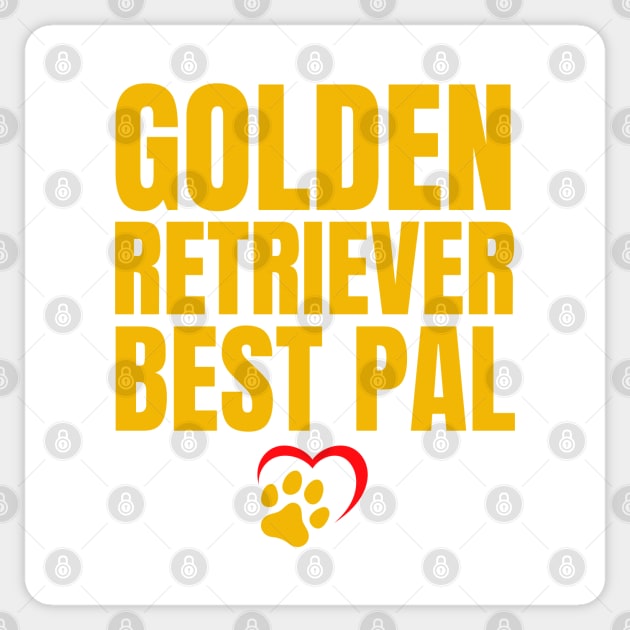 Golden Retriever Dog Sticker by HobbyAndArt